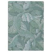 William Morris Acanthus Leaf Teal Blue Pattern クリップボード (裏面)