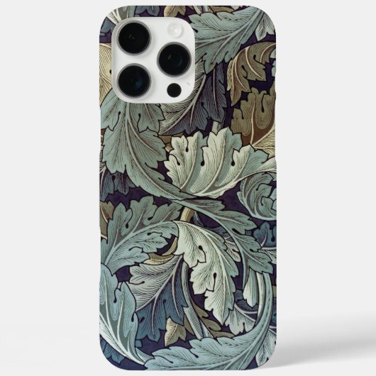William Morris Acanthus Pattern Ocean Case-Mate iPhoneケース (裏面)