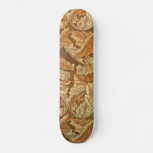 William Morris Acathus Brown Autumn Leaves スケートボード