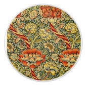 William * Morris African Marigoldの花 セラミックノブ (正面)