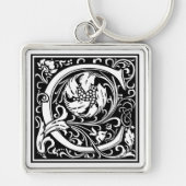 William Morris Alphabet “C” キーホルダー (正面)