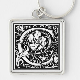 William Morris Alphabet “C” キーホルダー