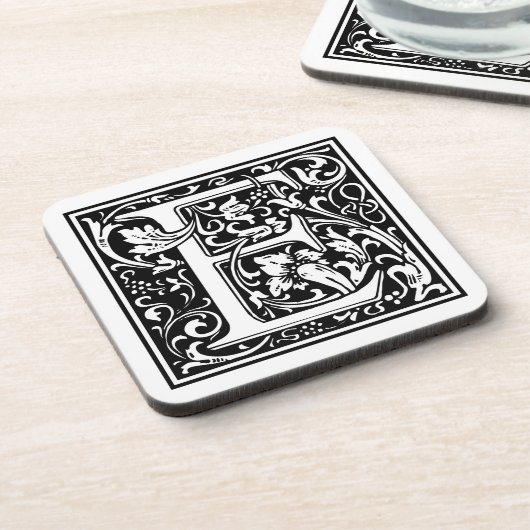 William Morris Alphabet “E” コースター (左側)