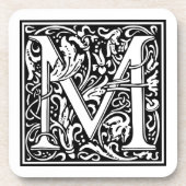 William Morris Alphabet “M” コースター (正面)