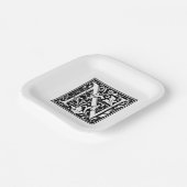 William Morris Alphabet “N” Paper Plates ペーパープレート (傾斜あり)