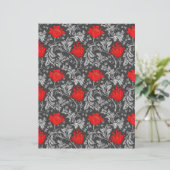 William Morris Anemone, Gray / Gray and Red (スタンド正面)