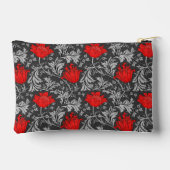 William Morris Anemone, Gray / Gray and Red アクセサリーポーチ (裏面)
