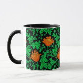 William Morris Anemone、Orange、Green、Black マグカップ (左)