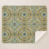 William Morris Antique 1873 Vine & Floral Pattern シェルパブランケット (正面(横))