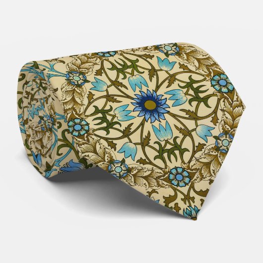 William Morris Antique 1873 Vine & Floral Pattern ネクタイ (ロール)