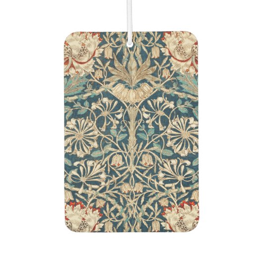 William Morris Antique Honeysuckle Floral カーエアーフレッシュナー (正面)