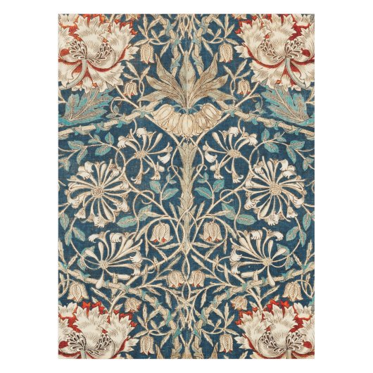 William Morris Antique Honeysuckle Floral テーブルクロス (正面)
