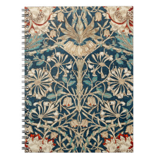 William Morris Antique Honeysuckle Floral ノートブック