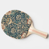 William Morris Antique Honeysuckle Floral 卓球ラケット (横)
