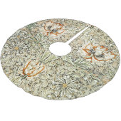 William Morris Antique Honeysuckle Floral Classic ブラッシュドポリエステルツリースカート (アングル)