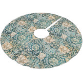 William Morris Antique Honeysuckle Floral Pattern ブラッシュドポリエステルツリースカート (アングル)