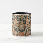 William Morris Antique Honeysuckle Floral Pattern マグカップ (中央)