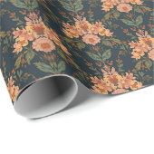 William Morris Antique Honeysuckle Floral Pattern ラッピングペーパー (ロールコーナー)