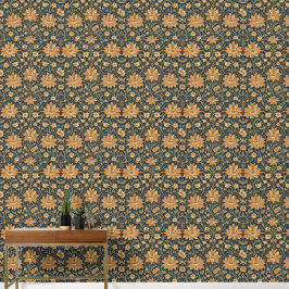 William Morris Antique Honeysuckle Floral Pattern 壁紙