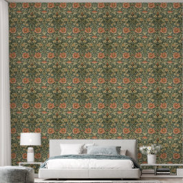 William Morris Antique Honeysuckle Floral Pattern 壁紙
