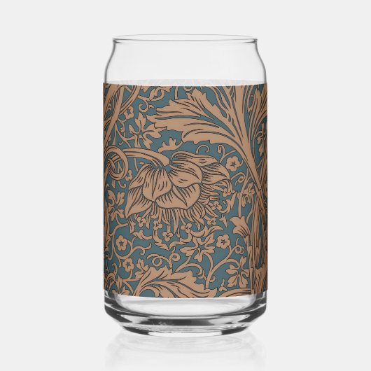 William Morris Arcadia Floral Pattern Classic ガラス缶 (正面)
