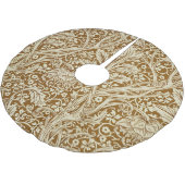 William Morris Arcadia Floral Pattern Classic ブラッシュドポリエステルツリースカート (アングル)