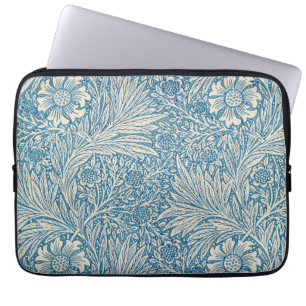 William Morris - Art Nouveau Blue Marigold ラップトップスリーブ