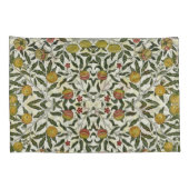 William Morris Beautiful Fruit Foliage Flowers Red 枕カバー (裏面-右)