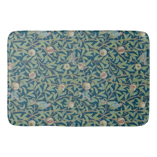 William Morris "Bird and Pomegranate"  バスマット (正面)