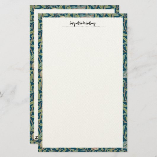 William Morris "Bird and Pomegranate" Stationery 便箋 (正面/裏面)