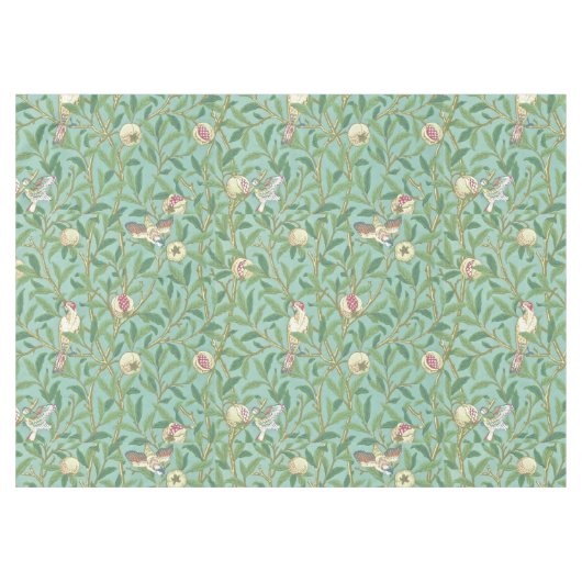 William Morris "Bird & Pomegranate" 3. テーブルクロス (正面(横))