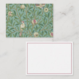 William Morris, Birds and Pomegrenates – 緑 ノートカード