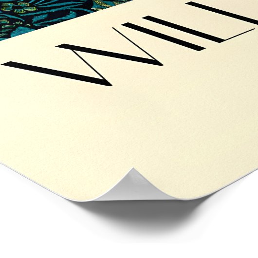 William Morris Birds Pattern  Matte Art Print ポスター (角)