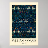 William Morris Birds Pattern  Matte Art Print ポスター (正面)