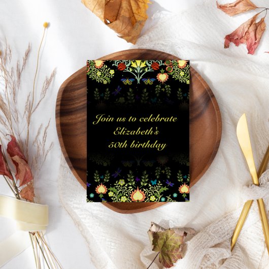 William Morris Birthday Party 招待状