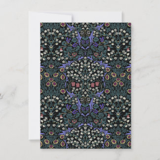 William Morris Blackthorn Victorian Botanical ノートカード