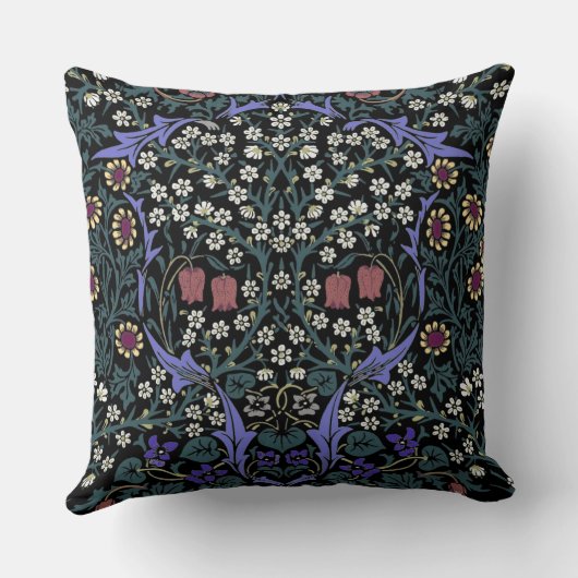 William Morris Blackthorn Victorian Wallpaper クッション (裏面)