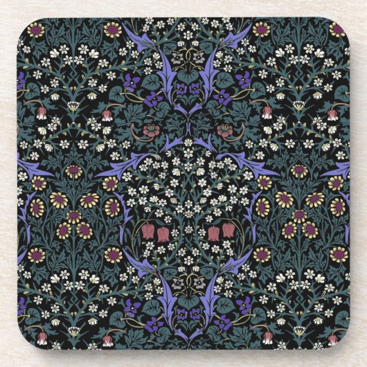 William Morris Blackthorn Victorian Wallpaper コースター (正面)