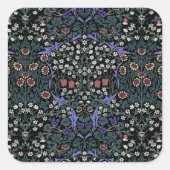 William Morris Blackthorn Victorian Wallpaper スクエアシール (正面)