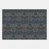 William Morris Blackthorn Victorian Wallpaper ラッピングペーパーシート (正面2)
