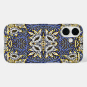 William Morris Blue and Gold Tulip Willow Design Case-Mate iPhoneケース (裏面 (横))