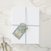 William Morris, Blue Bellflowers 結婚'S Thank You ギフトタグ (より糸付き)