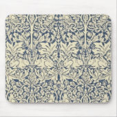 William Morris ,Blue grey ,pattern,art nouveau マウスパッド (正面)