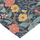 William Morris Blue Teal Arts & Crafts Floral ショートテーブルランナー (コーナー)