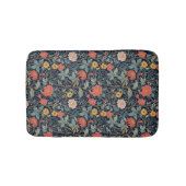 William Morris Blue Teal Arts & Crafts Floral バスマット (正面)