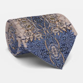 William * Morris Blue Tulipと柳の花 ネクタイ (ロール)