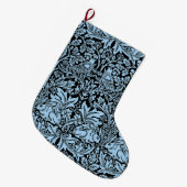 William Morris Brer Rabbit Design ラージクリスマスストッキング (正面 (吊り時))