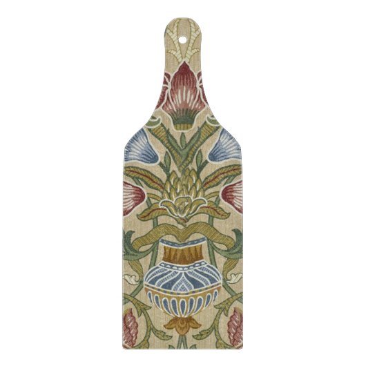 William Morris Brocadeフローラ壁紙パターン カッティングボード (正面)