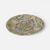 William Morris Brocadeフローラ壁紙パターン ペーパープレート (アングル)