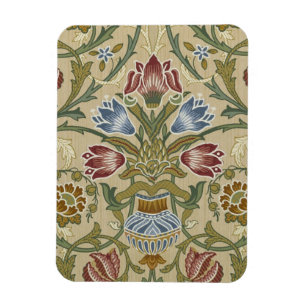 William Morris Brocadeフローラ壁紙パターン マグネット